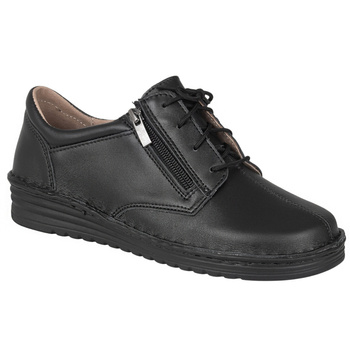 Klasyczne półbuty damskie skórzane Syrena SOT 075/M czarne