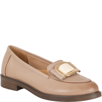 Mokasyny damskie Syrena SE P-298 cappuccino skóra licowa