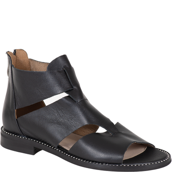 Sandały damskie Syrena SLA 1072 czarne, skóra licowa