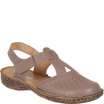 Sandały skórzane Syrena SH 128 khaki | Wygoda i styl