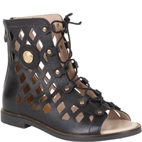 Sandały damskie Syrena SLA 1058/C czarne, skóra licowa