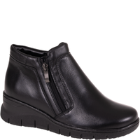 Wygodne botki damskie skórzane Syrena SWB K-276 czarne