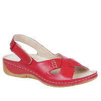 Sandały damskie skórzane Syrena Comfort SWB 531 malina