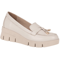 Półbuty na koturnie damskie skórzane beżowe -  Syrena SE P261A