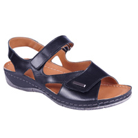 Sandały damskie skórzane SYRENA SWB 22550 czarne