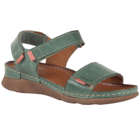 Sandały skórzane damskie marki Syrena SST 990 zielone