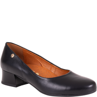 Wygodne czółenka damskie skórzane Syrena SGO 1953 czarne