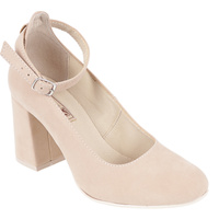 Zamszowe czółenka damskie marki Syrena SEDA 328 beż