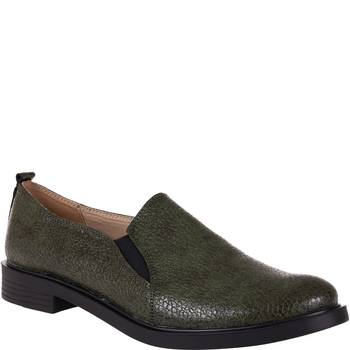  Półbuty damskie Syrena SE 0061 zielone skóra naturalna