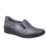 Półbuty damskie skórzane Syrena SST 1751 grafit