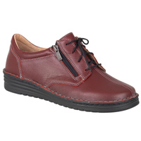 Klasyczne półbuty damskie skórzane Syrena SOT 075/M bordowe