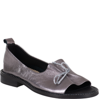 Sandały damskie Syrena SLA 1036 srebrne, skóra licowa