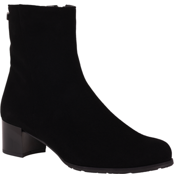 Botki damskie Syrena STA 3002 czarne - skóra zamszowa