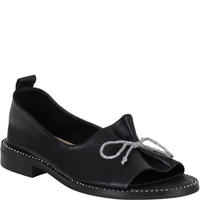 Sandały damskie Syrena SLA 1036 czarne, skóra licowa