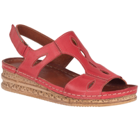 Sandały skórzane damskie Syrena SST 962 czerwone