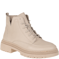 Botki damskie skórzane marki Syrena SR 1246 beżowe