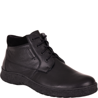 Trzewiki męskie skórzane Syrena SH 826 czarne, ocieplane